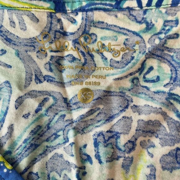 Lilly Pulitzer Erin Blue Crush After Party Mini 3/4 Sleeve V Neck Dress Size XS - Picture 5 of 9